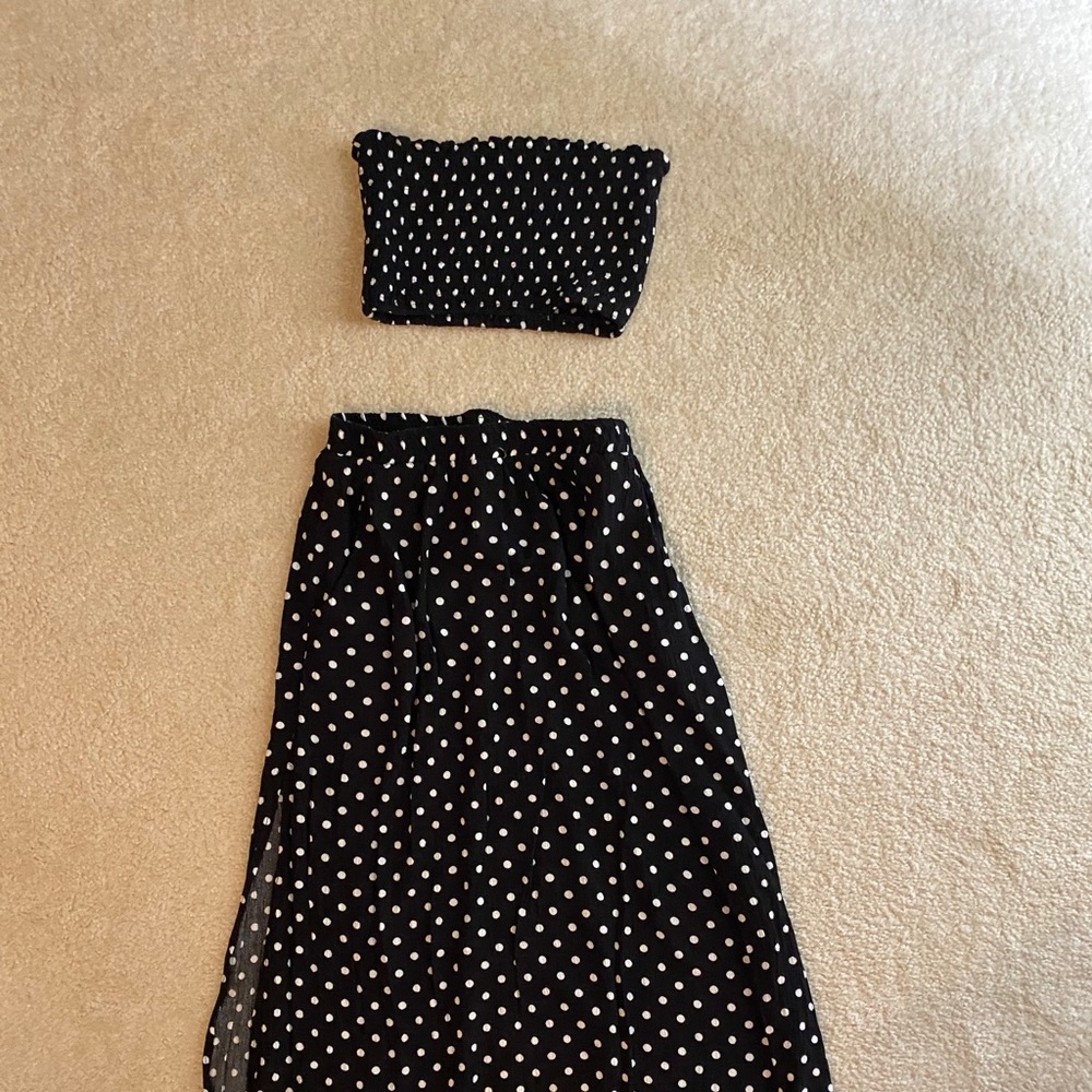 Two piece top/skirt